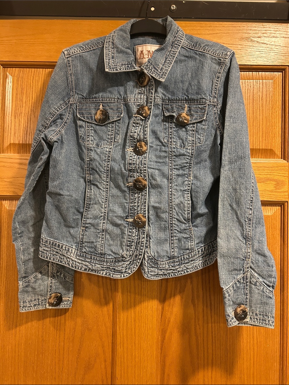 Ami Light Blue Denim Button Jacket